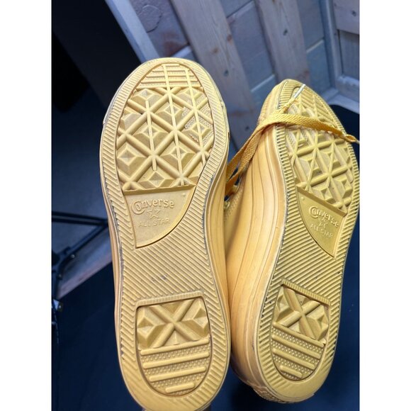 Converse Yellow Patent Leather Chuck Taylor All-Star High Top Sneakers Unisex M7 - Picture 9 of 9